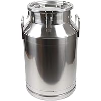 Amazon｜ミルク缶 業務用 ステンレス密封バレル 密閉蓋付き防漏ミルク